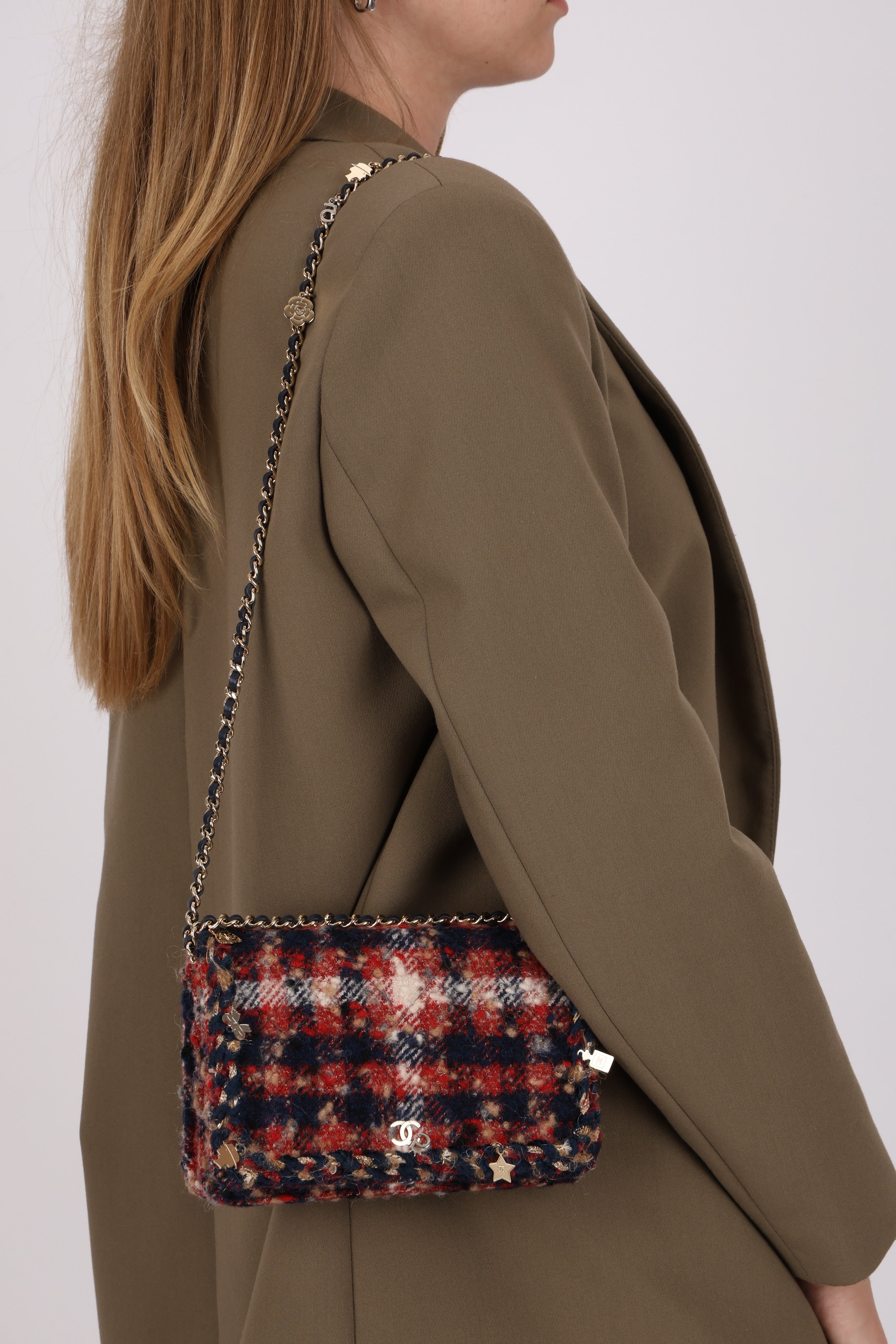 Chanel Wallet on Chain Multicolor Tweed MMHW