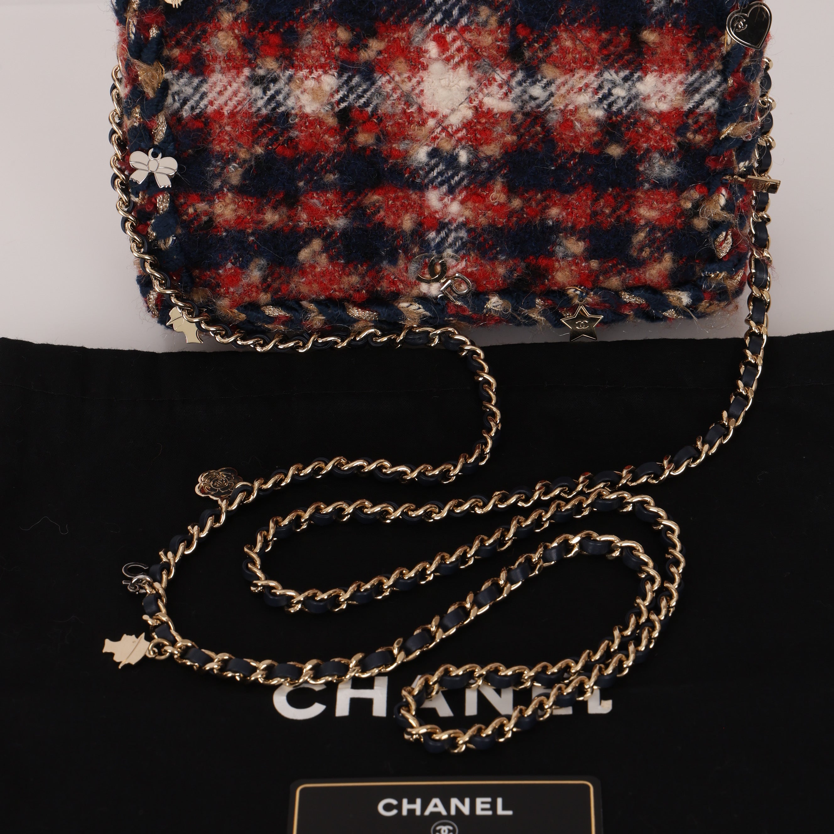Chanel Wallet on Chain Multicolor Tweed MMHW