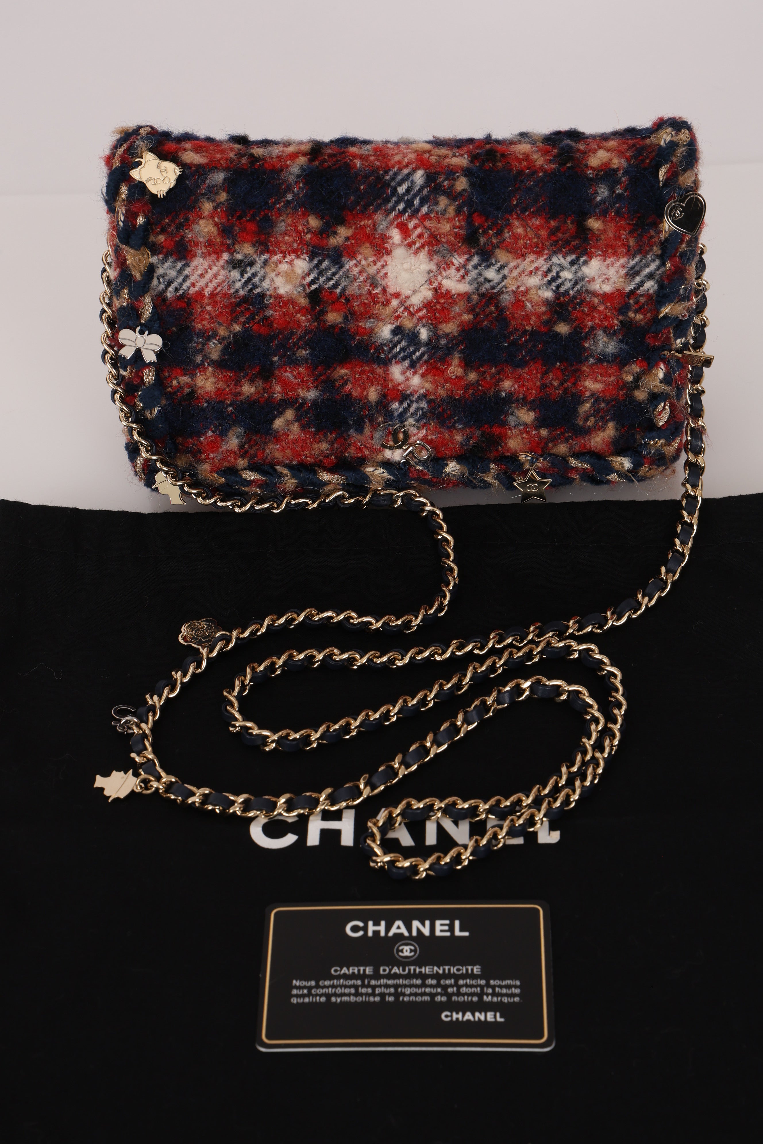 Chanel Wallet on Chain Multicolor Tweed MMHW