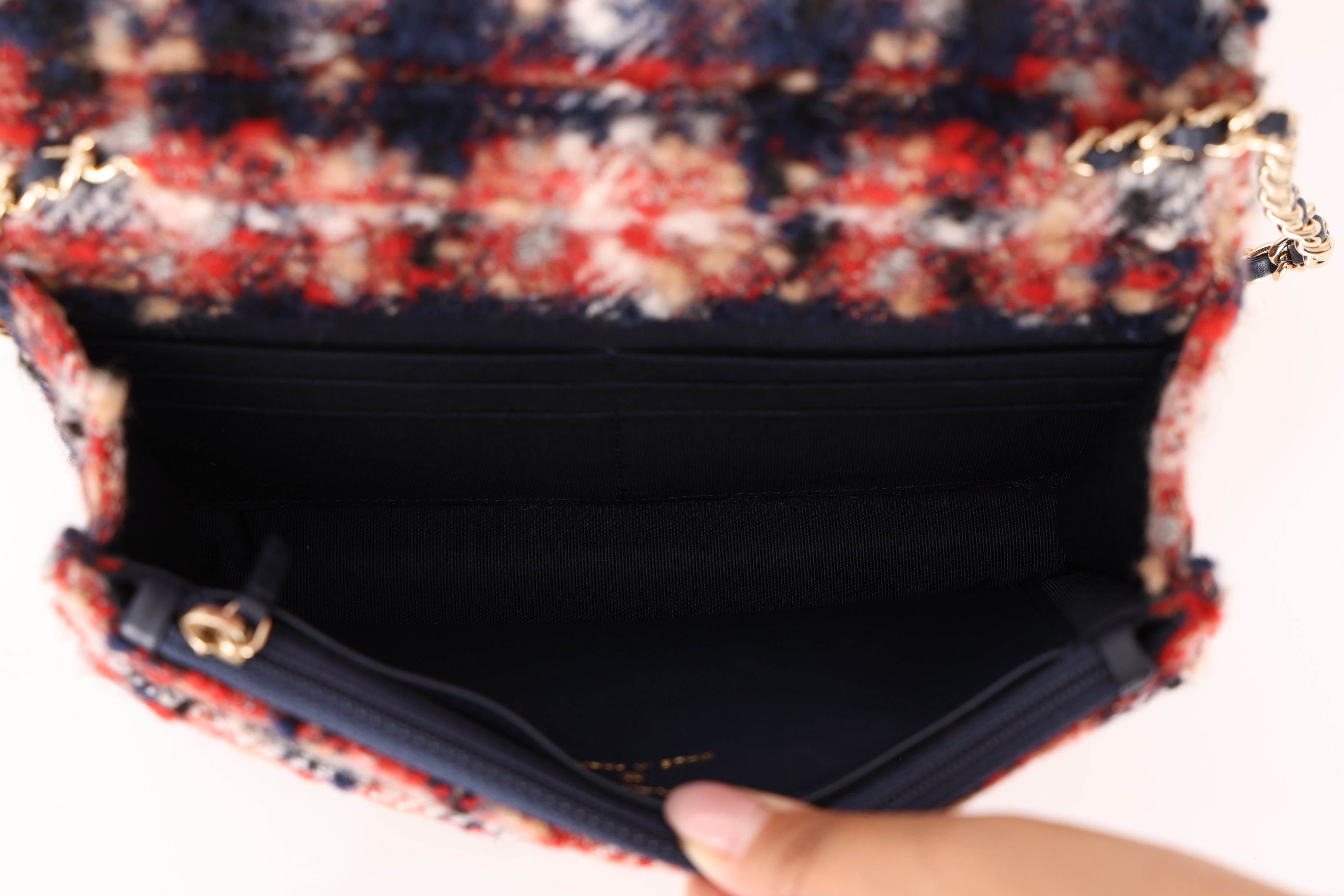 Chanel Wallet on Chain Multicolor Tweed MMHW