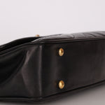 Chanel East West Shoulder Bag Black Calfskin BGHW