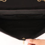 Chanel East West Shoulder Bag Black Calfskin BGHW