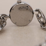 Gucci Stainless Steel Motif Engraved Face Charms Watch 22mm