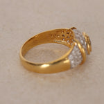 18K Sapphire & Diamond Gold Ring