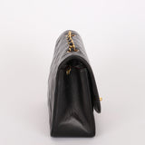 Chanel Small Diana Flap Black Lambskin 1996 24K GP