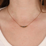 18K Gold & Sapphire Necklace