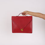 Hermès Kelly Cross Briefcase Rouge Vif Courchevel GHW