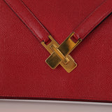 Hermès Kelly Cross Briefcase Rouge Vif Courchevel GHW