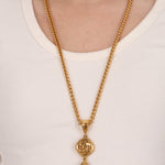Chanel CC Orb Gold Necklace