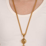 Chanel CC Orb Gold Necklace