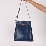 Hermès Kelly Sport GM Bleu Box GHW