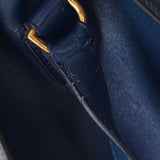 Hermès Kelly Sport GM Bleu Saphir Box 1988 GHW