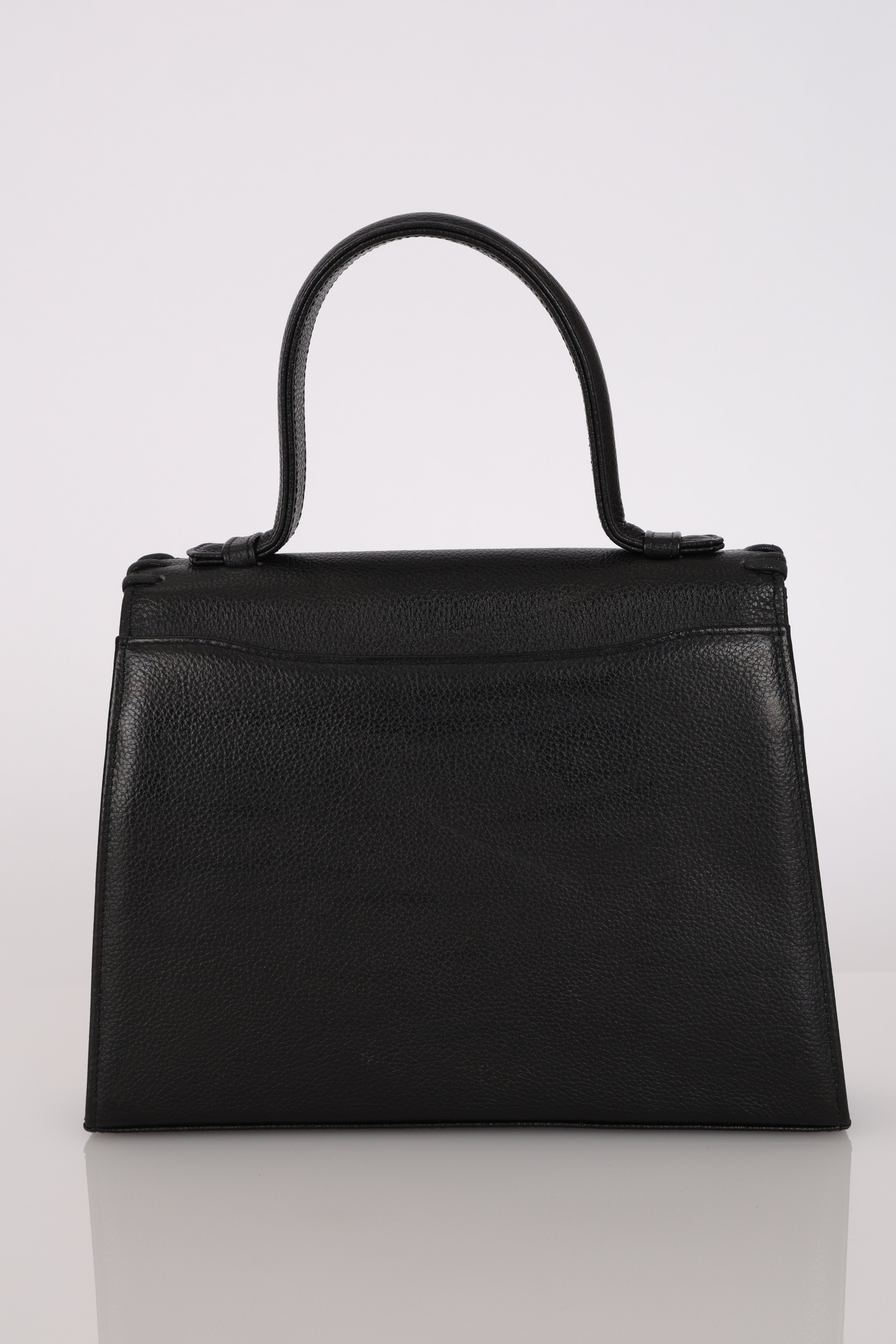 Yves Saint Laurent Whipstitch Flap Top Handle Bag