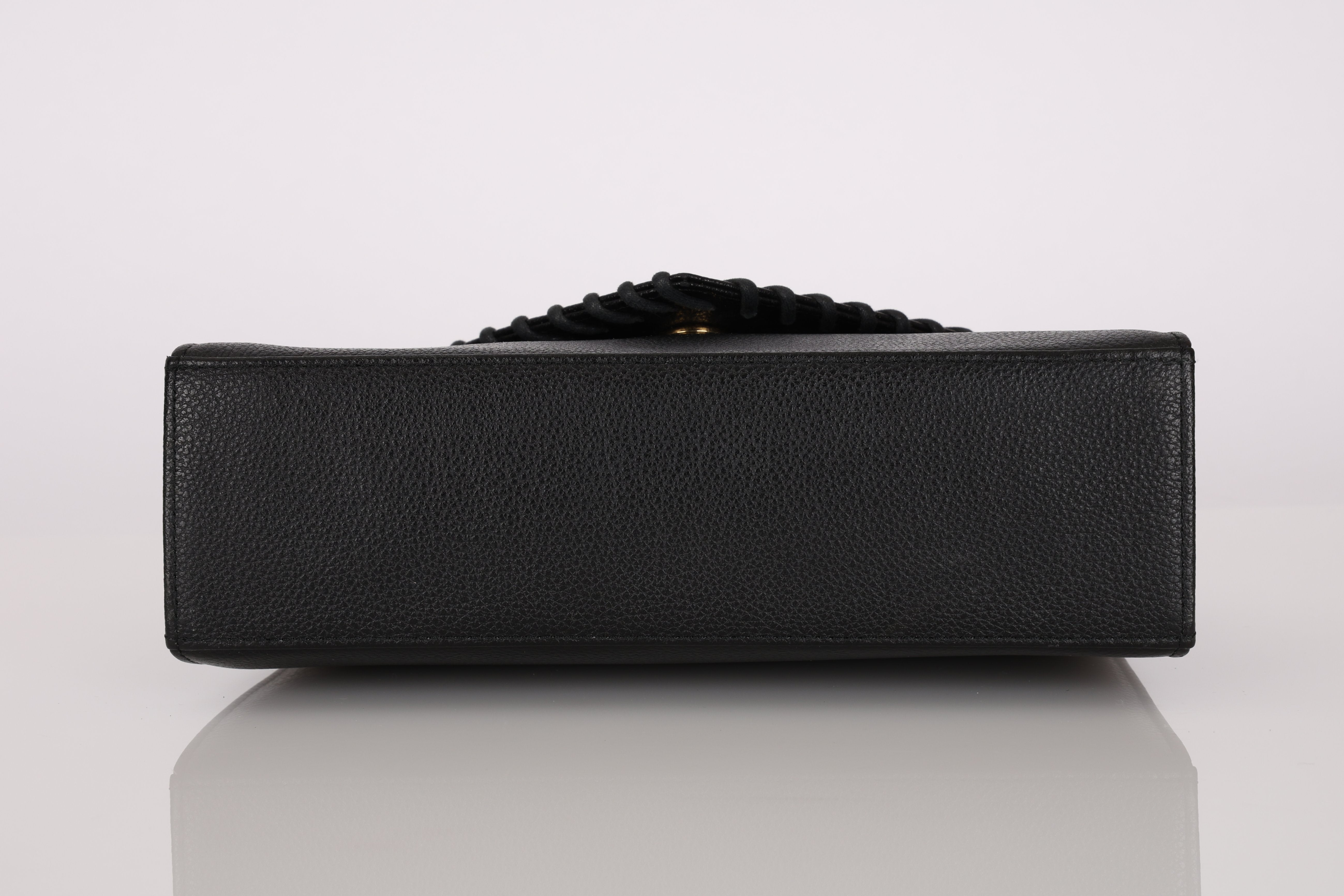 Yves Saint Laurent Whipstitch Flap Top Handle Bag