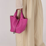 Hermès Picotin 18 Rose Clemence 2018 PHW