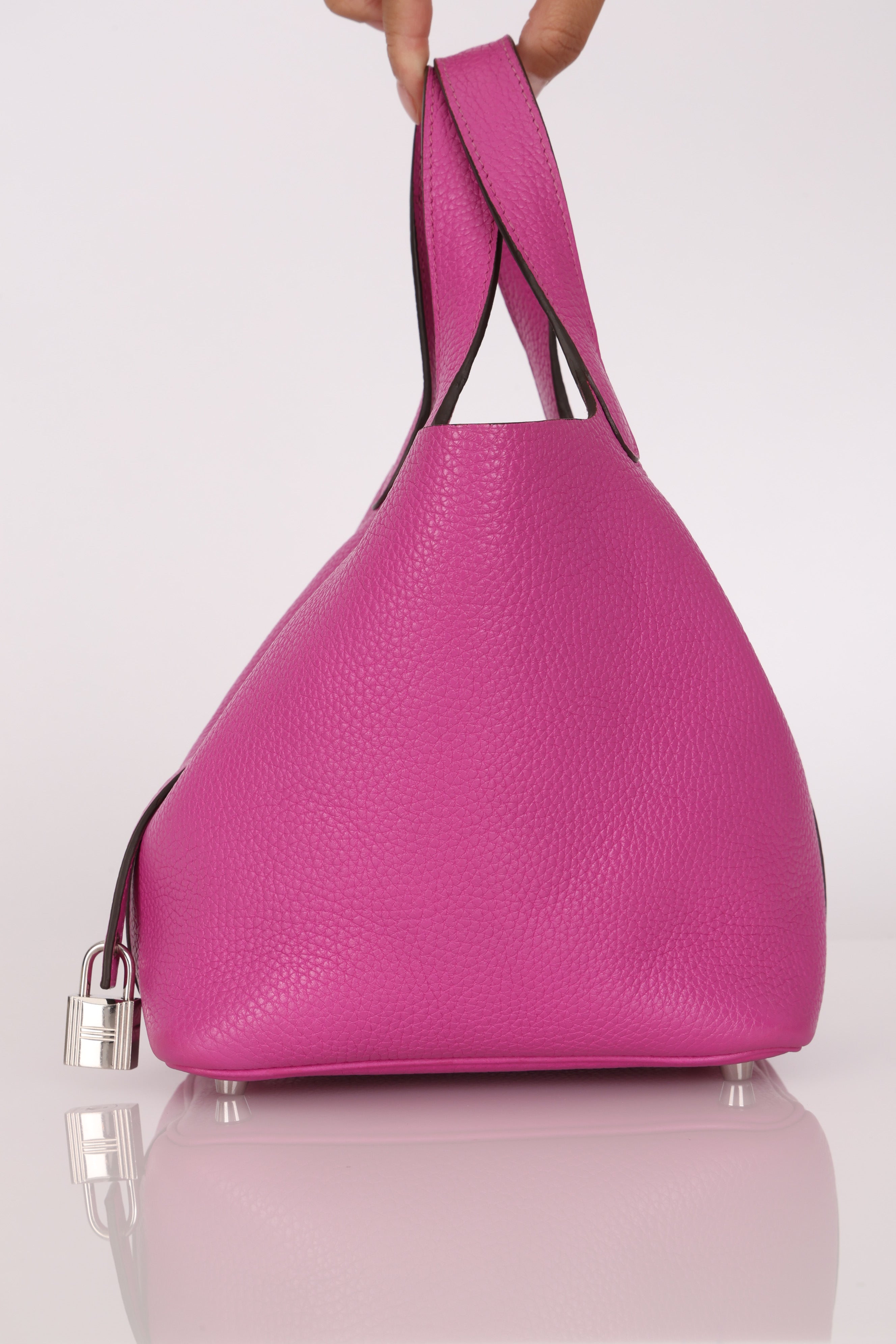 Hermès Picotin 18 Rose Clemence 2018 PHW