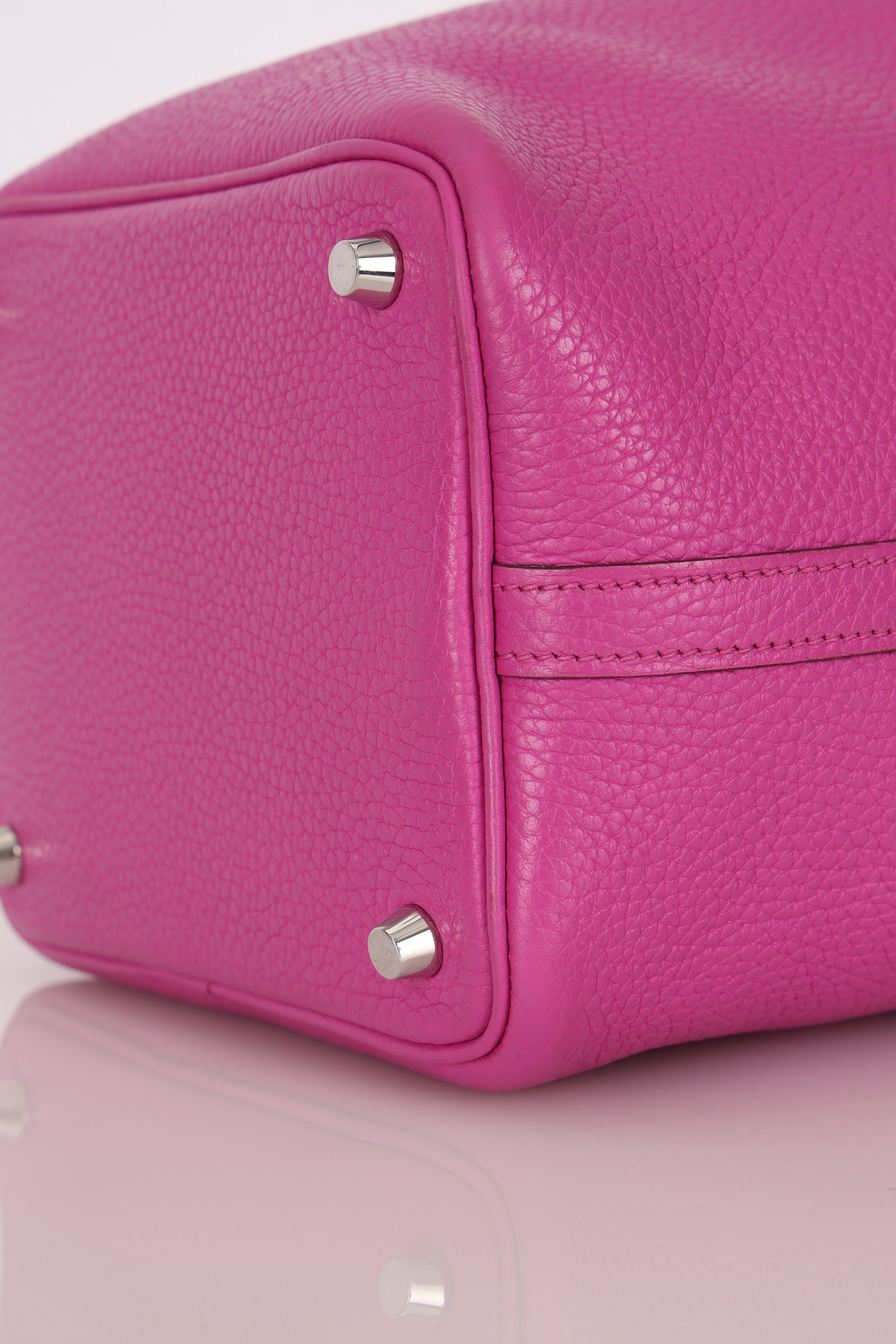 Hermès Picotin 18 Rose Clemence 2018 PHW