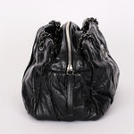 Chanel Twisted Bowling Bag Black Glazed Calfskin DSHW