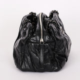 Chanel Twisted Bowling Bag Black Glazed Calfskin DSHW