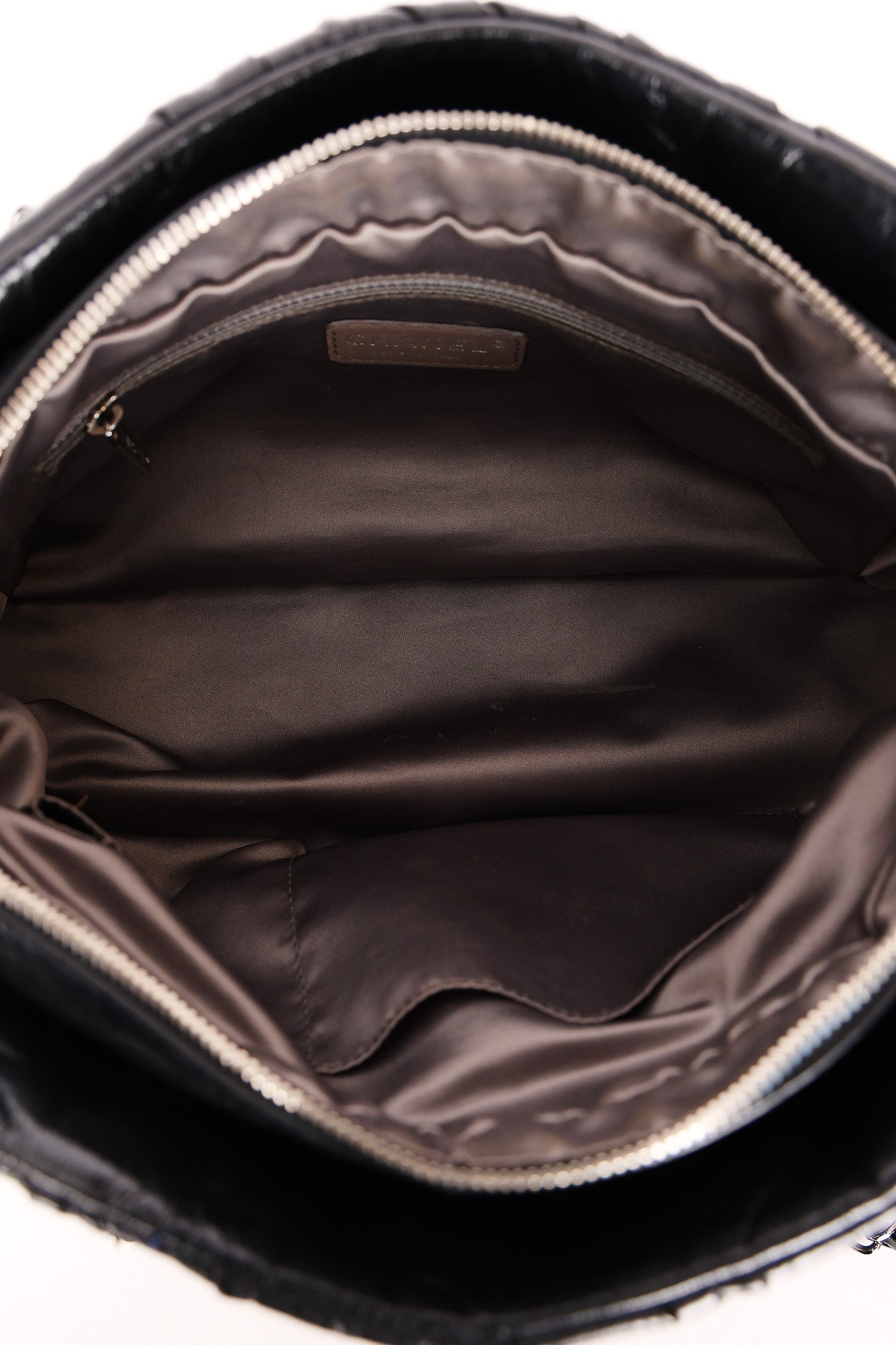 Chanel Twisted Bowling Bag Black Glazed Calfskin DSHW