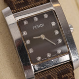 Fendi Silver Diamond Watch