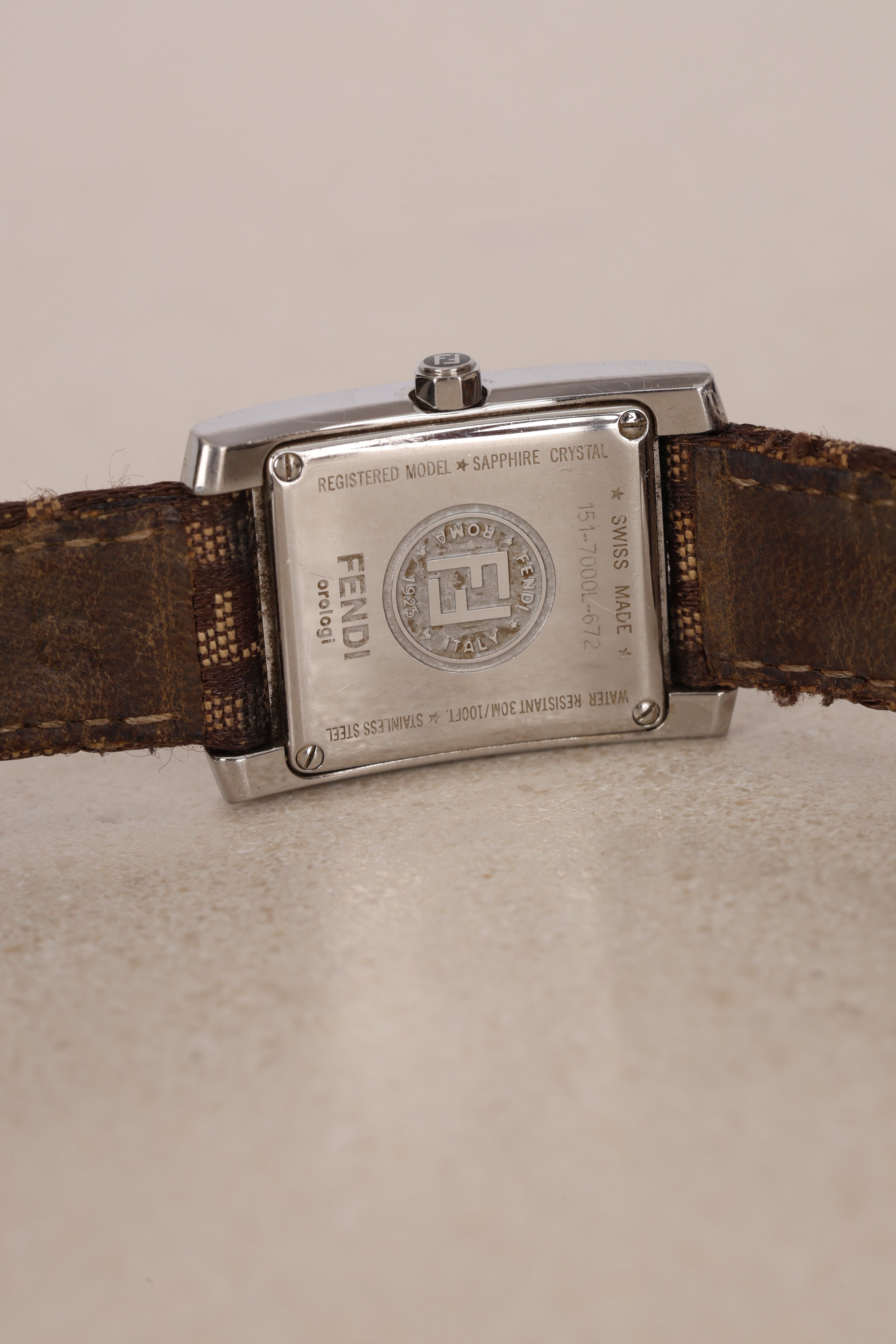 Fendi Silver Diamond Watch