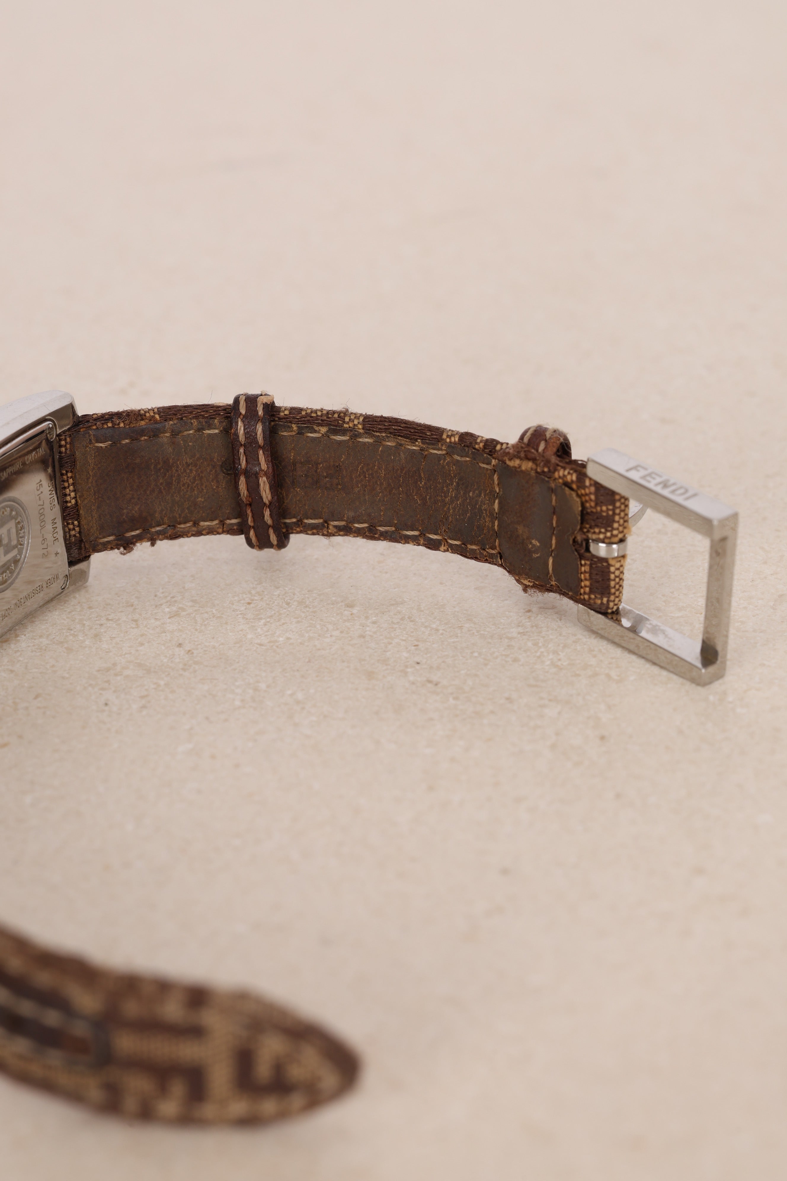 Fendi Silver Diamond Watch