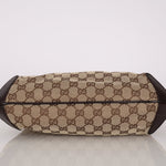 Gucci Horsebit Monogram Canvas Shoulder Bag