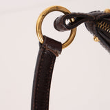 Gucci Horsebit Monogram Canvas Shoulder Bag