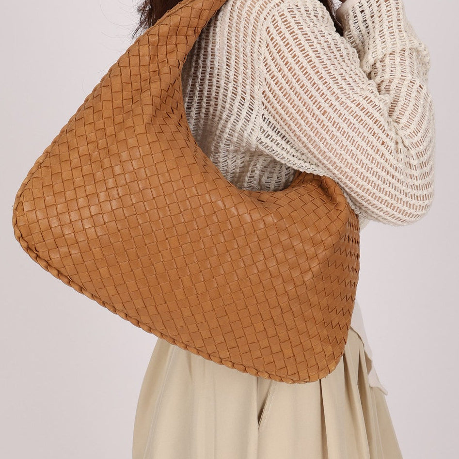 Bottega Veneta Small Intrecciato Hobo Camel Lambskin 2008