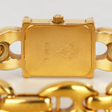 Gucci 1800L Gold Plated and Stainless Steel Lizard Horsebit Watch 16mm