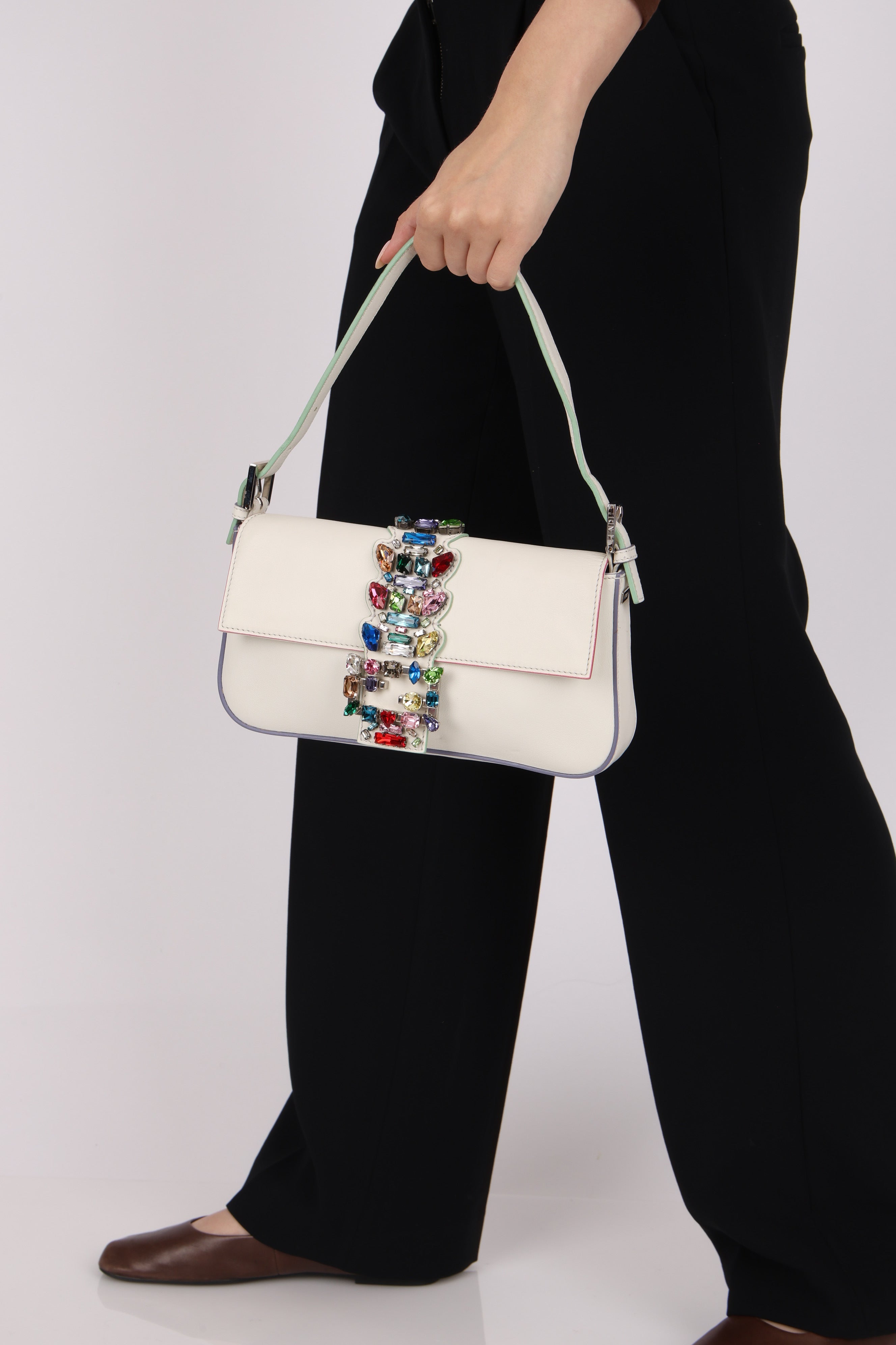 Fendi Crystal Baguette Bag