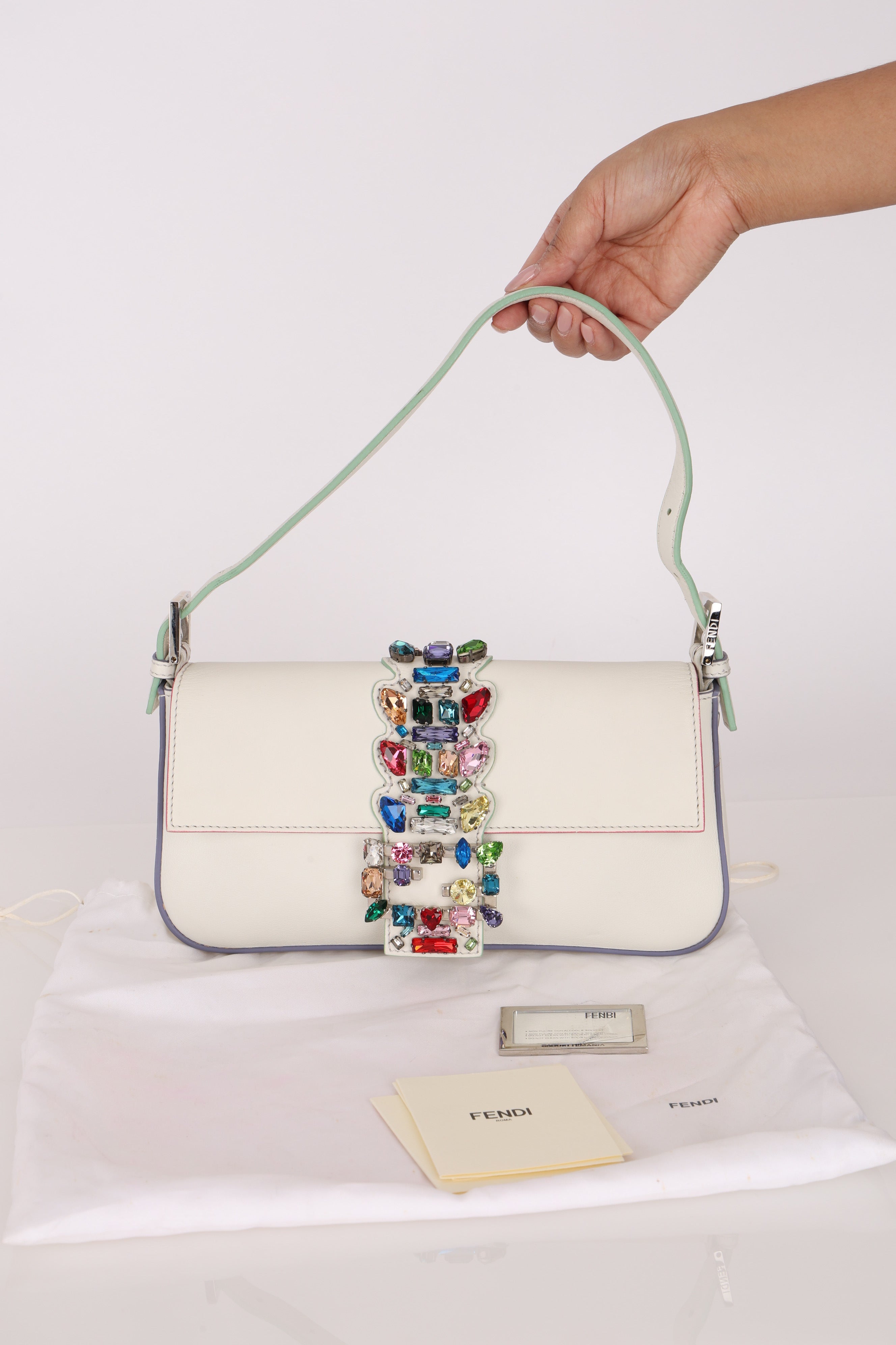 Fendi Crystal Baguette Bag