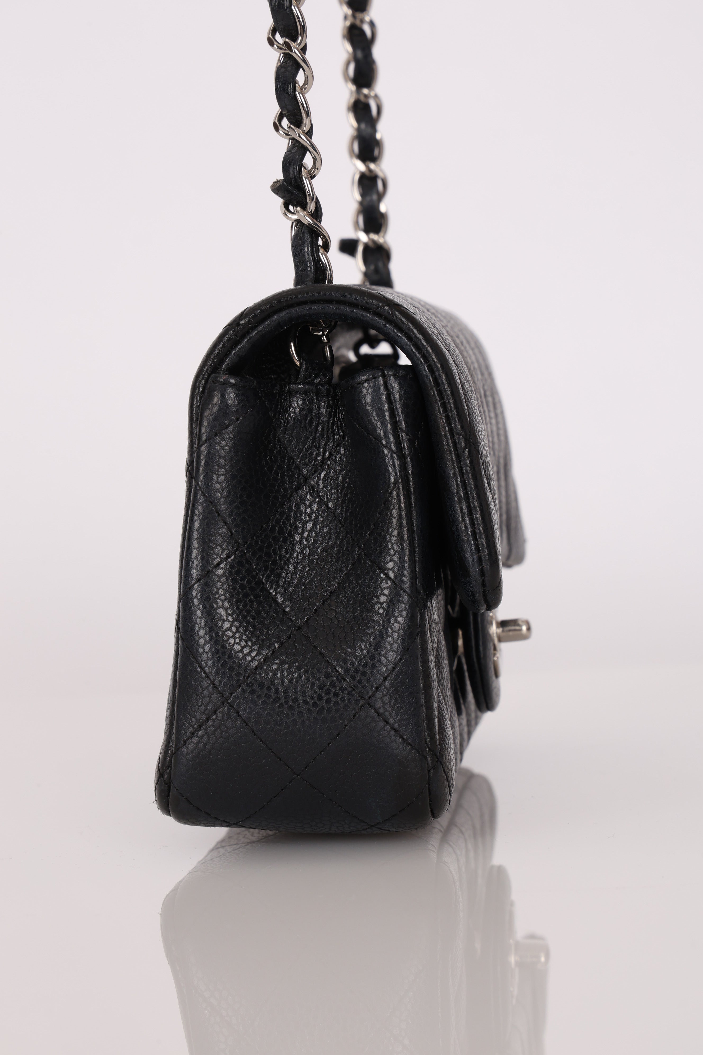 Chanel Mini Rectangle Black Caviar SHW
