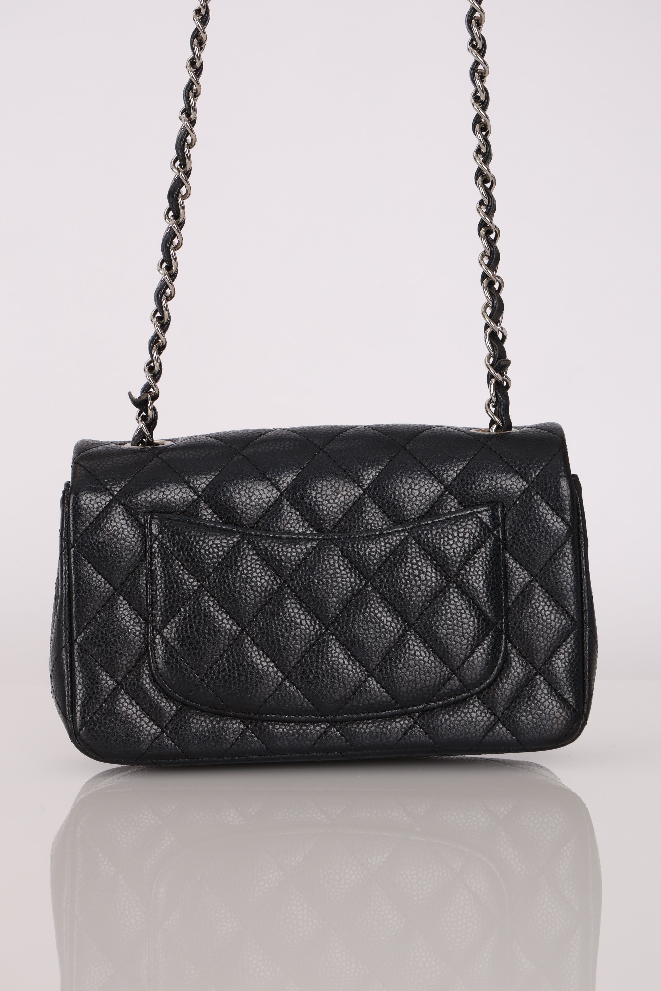 Chanel Mini Rectangle Black Caviar SHW