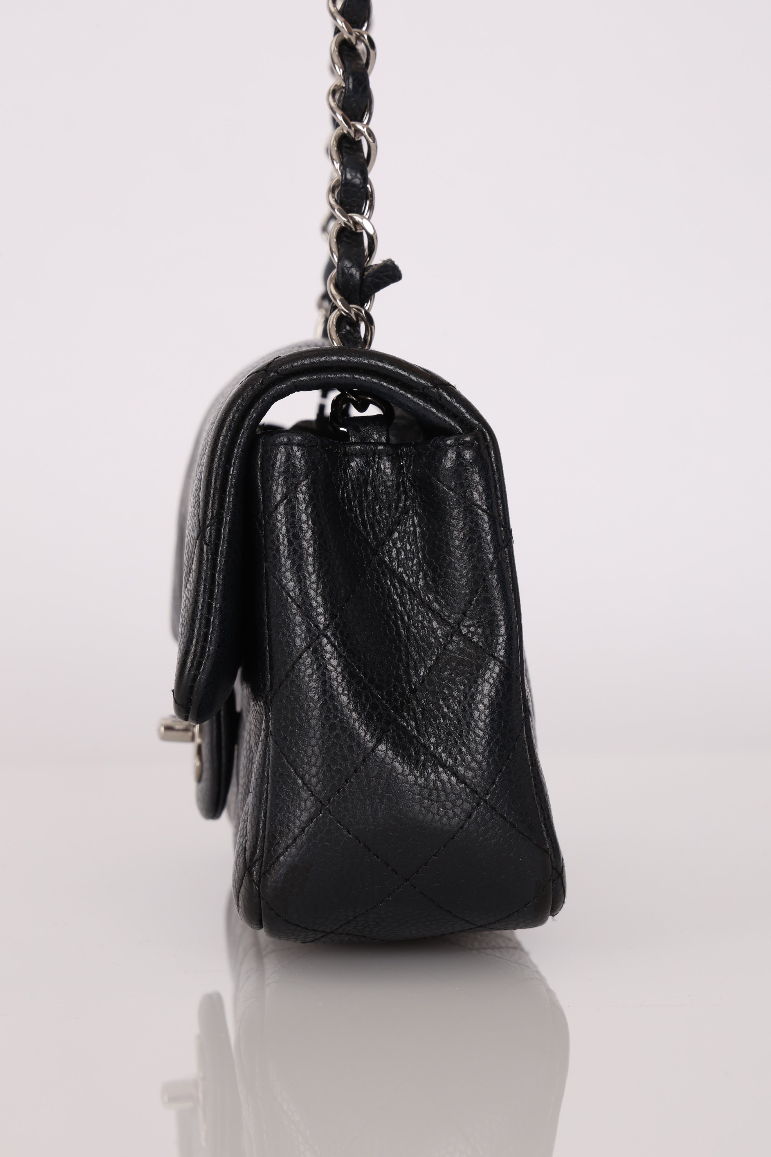 Chanel Mini Rectangle Black Caviar SHW