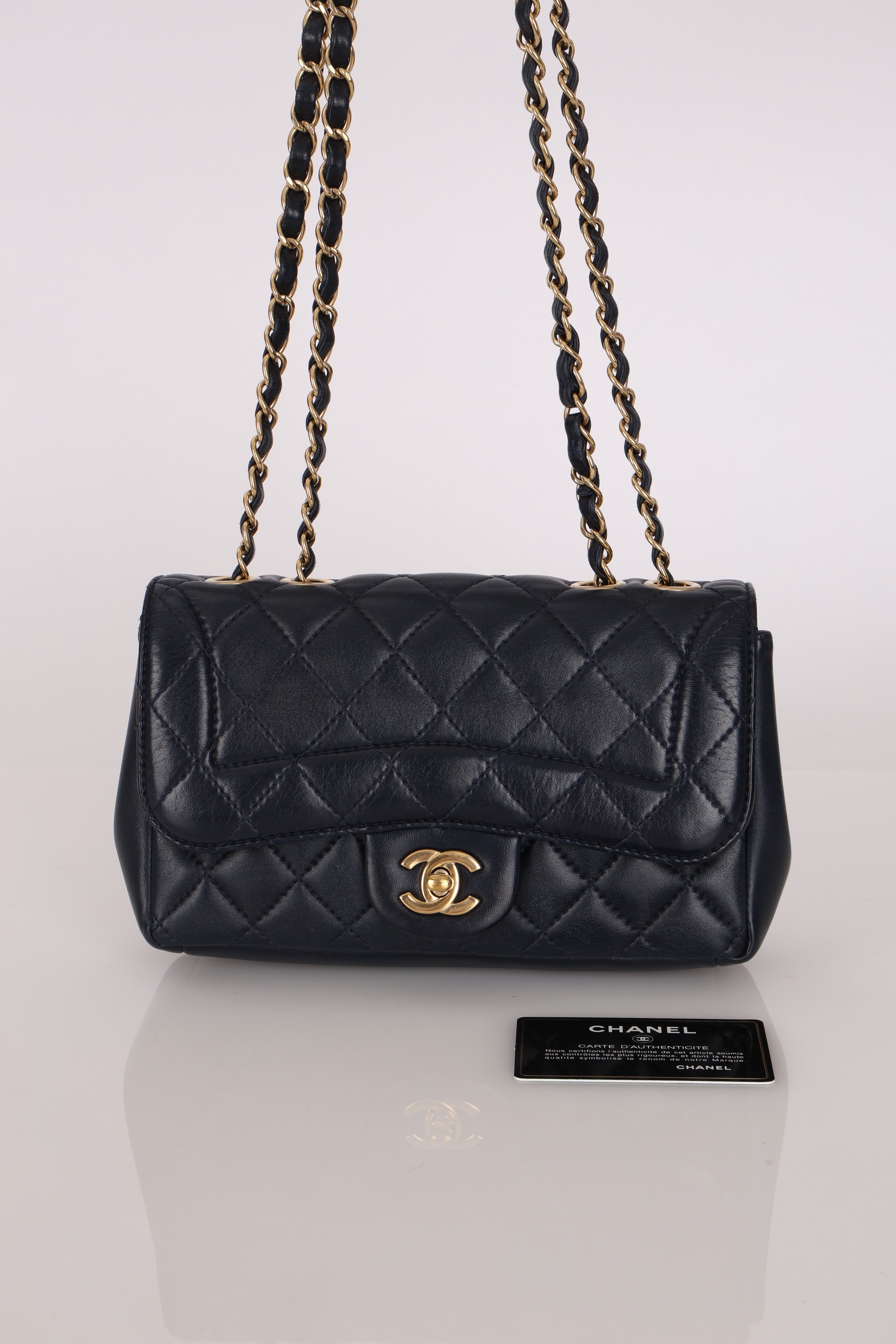 Chanel Lambskin Single Flap Bag