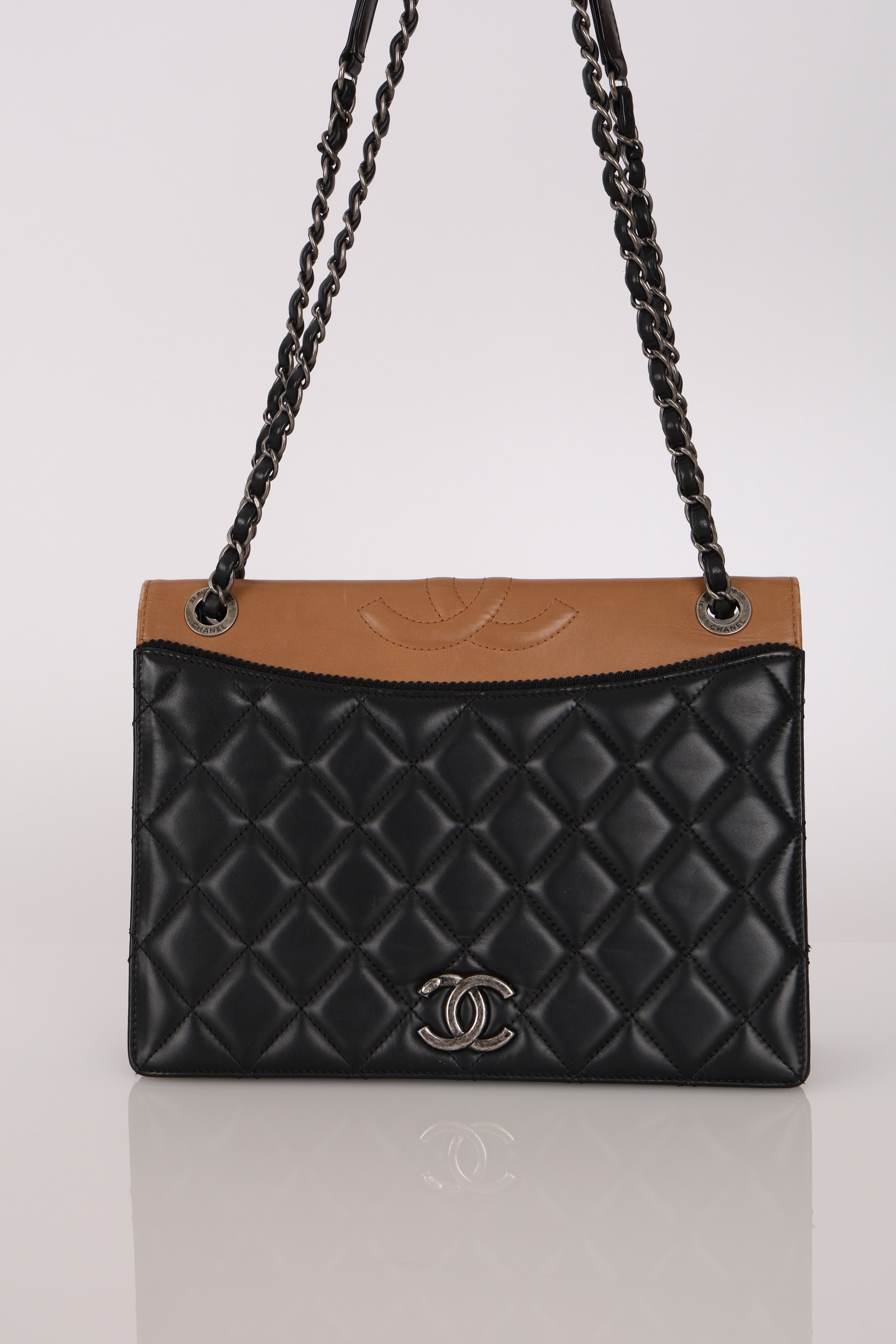 Chanel Ballerine Flap Bicolor Lambskin RHW