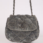 Chanel Paris Moscou Mini Velvet Bubble Quilt Flap RHW