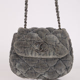Chanel Paris Moscou Mini Velvet Bubble Quilt Flap RHW