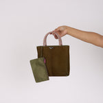 Dior Tote Bag Olive Ponyhair