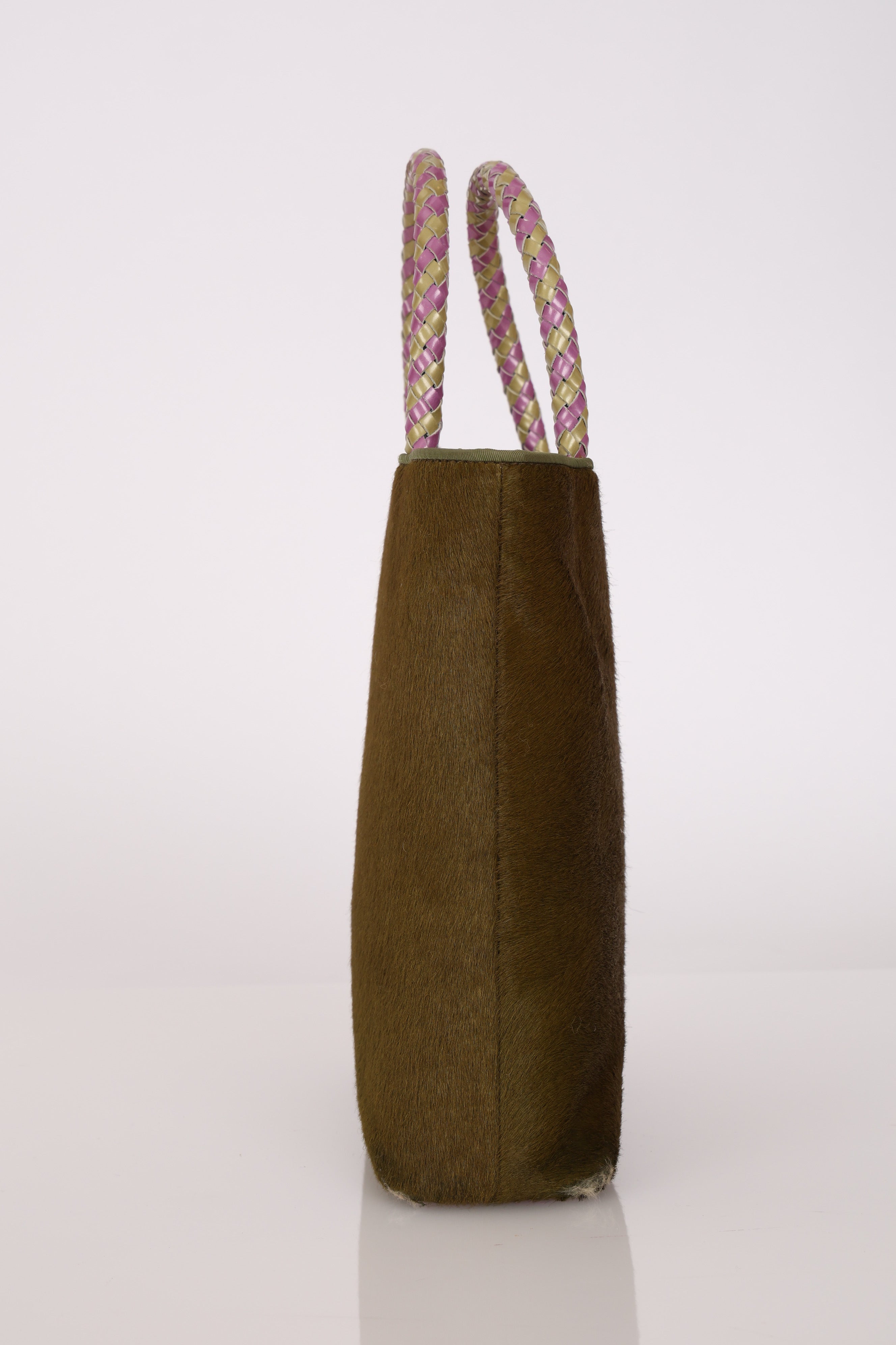 Dior Tote Bag Olive Ponyhair