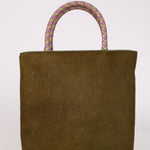 Dior Tote Bag Olive Ponyhair