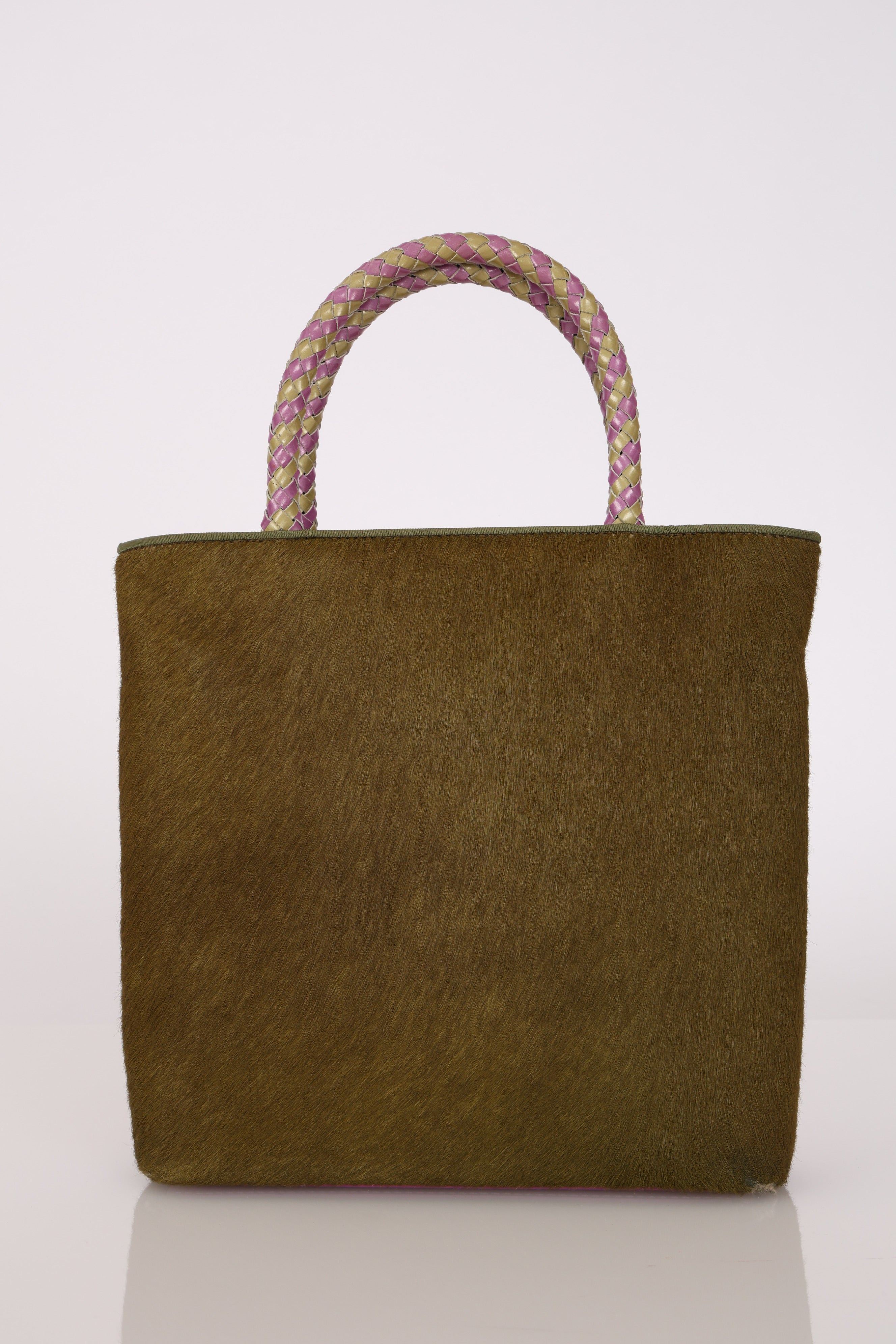 Dior Tote Bag Olive Ponyhair