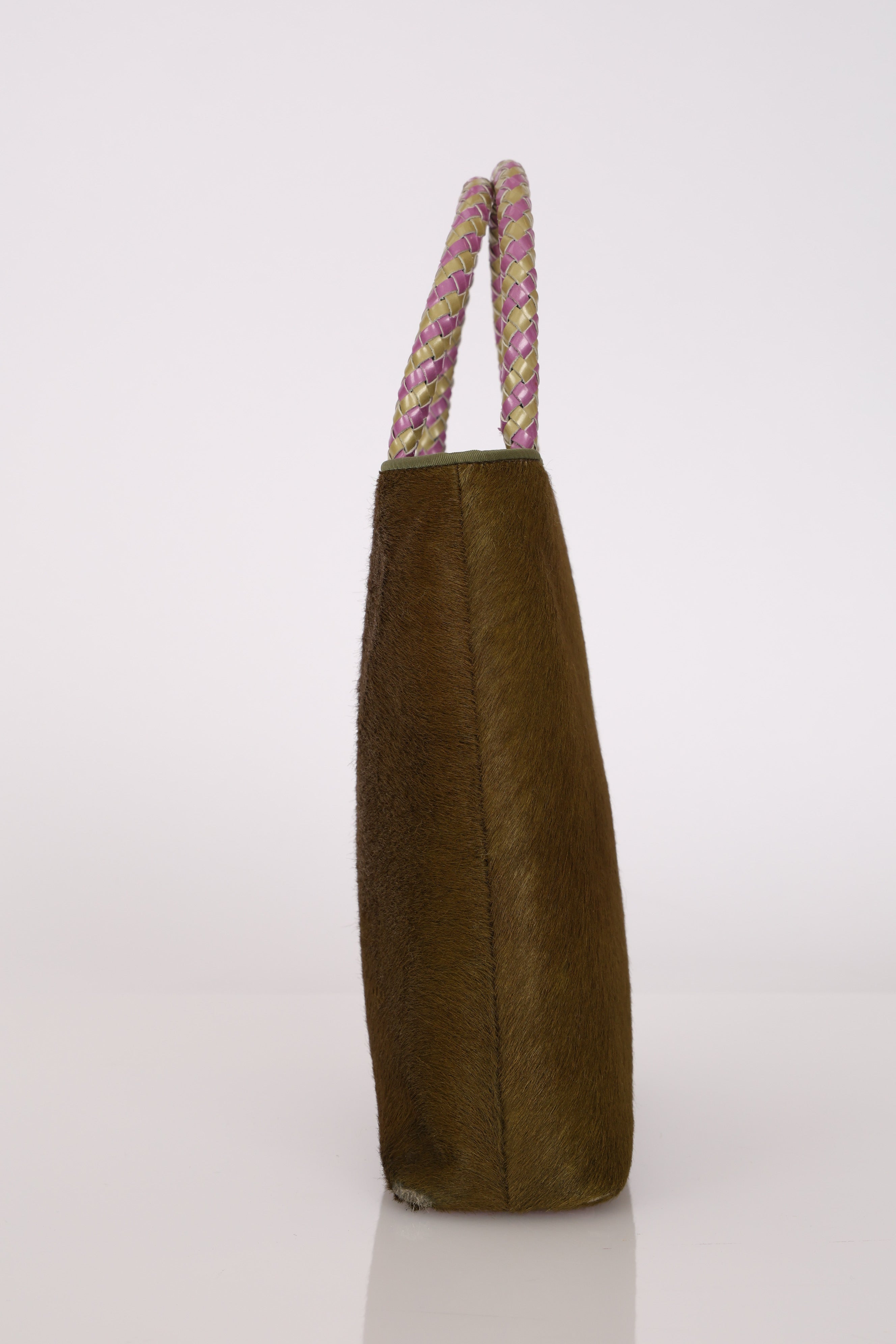 Dior Tote Bag Olive Ponyhair