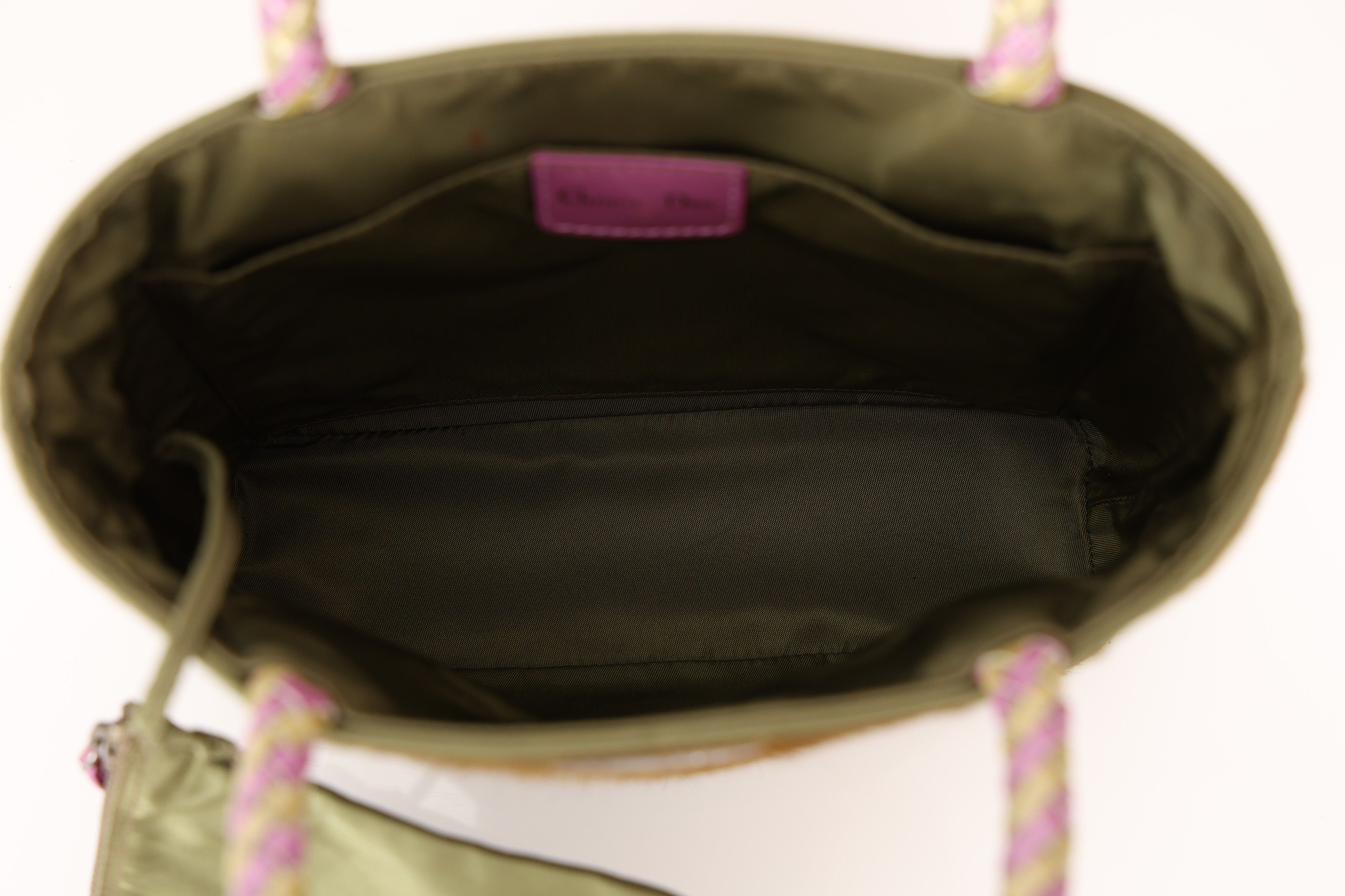 Dior Tote Bag Olive Ponyhair