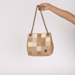 Chanel Patchwork Shoulder Bag Beige DSHW