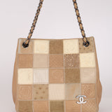 Chanel Patchwork Shoulder Bag Beige DSHW