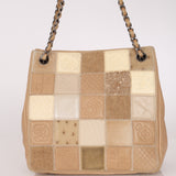 Chanel Patchwork Shoulder Bag Beige DSHW
