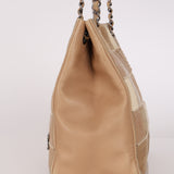 Chanel Patchwork Shoulder Bag Beige DSHW